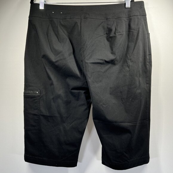 Chico's Black Cargo Shorts with Relaxed Fit - Picture 5 of 7